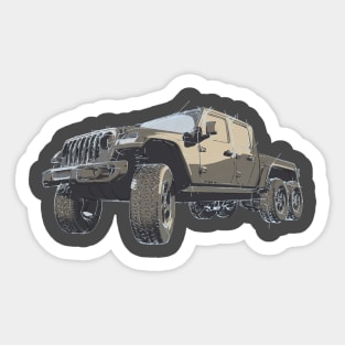 Gladiator 6x6 Sticker